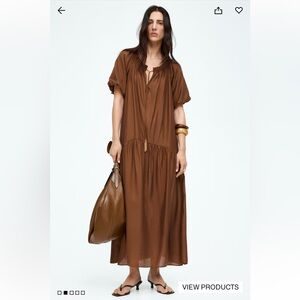 H&M Brown Maxi Dress size XL